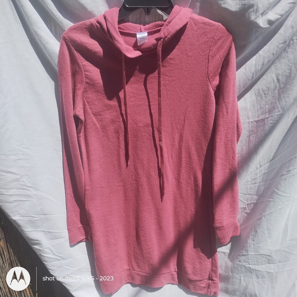 Sweatshirt, Hoodie, Junior, Woman's,  Dusty Pink, Size